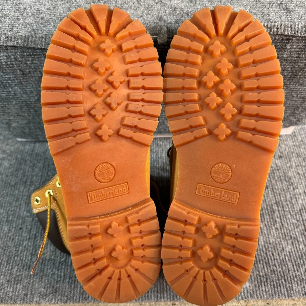 Timberland 6 Inch Premium Waterproof Boots Wheat Nubuck Leather Mens 7.5